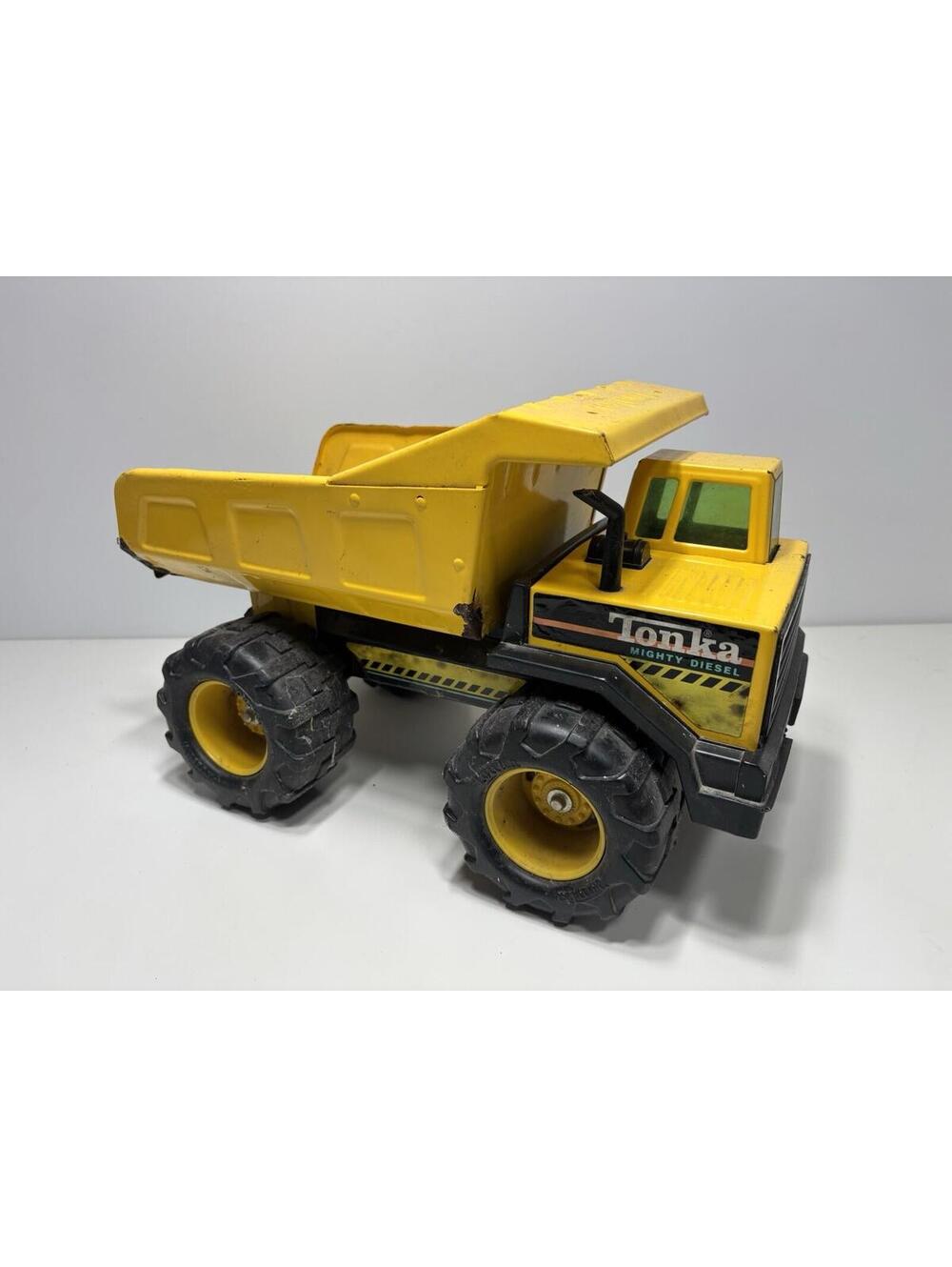 Tonka Mighty Diesel Retro Classic Dump Truck Steel Construction Toy Original USA